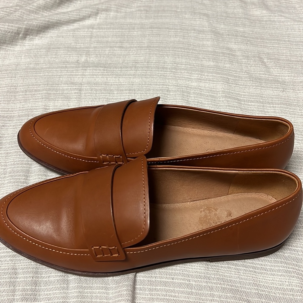 Madewell The Alex Loafer Brown Leather AA200 Slip On Women’s size 11